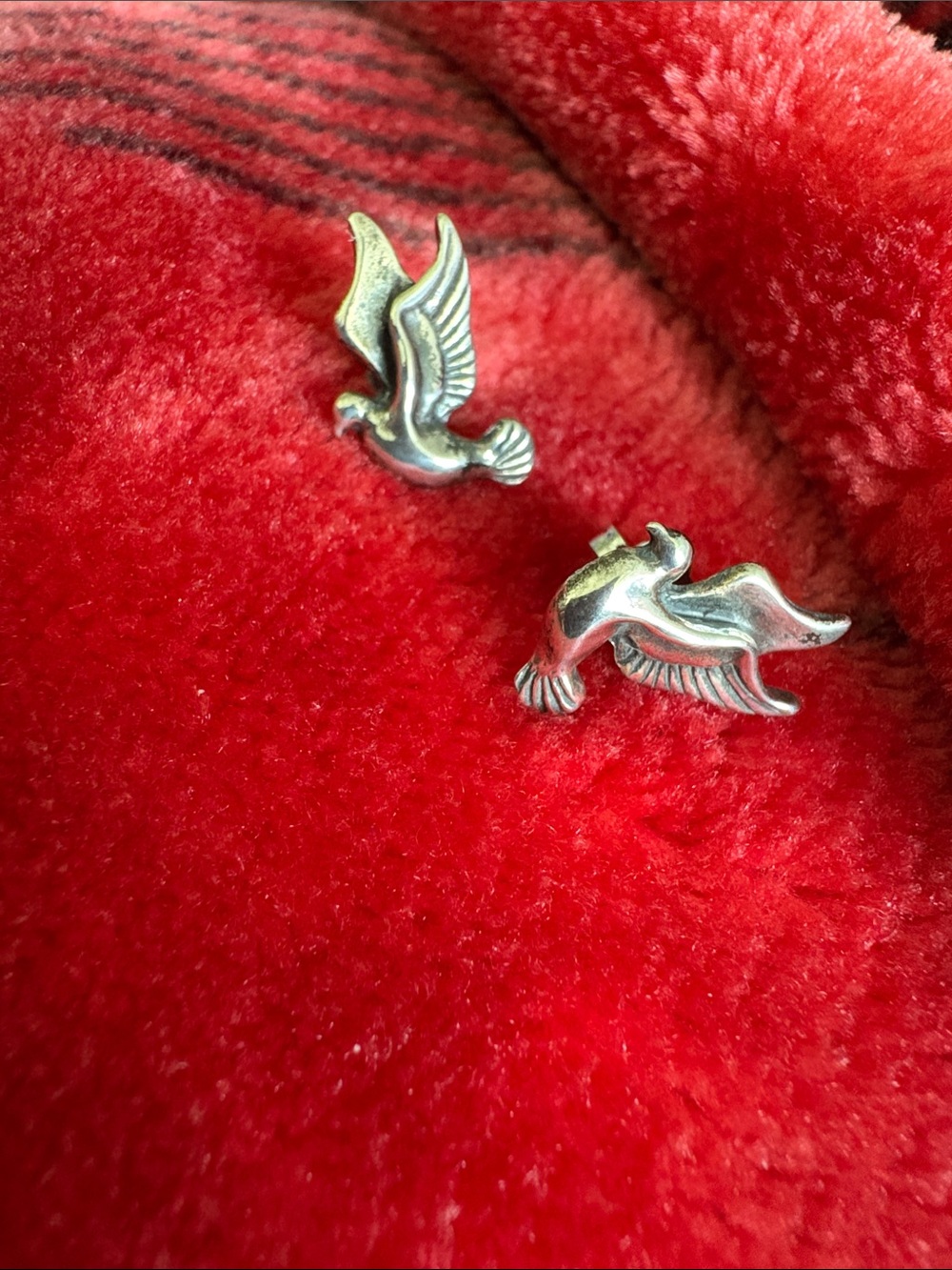 Silver Dove Earrings